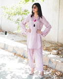 Lilac Cotton Silk Suit