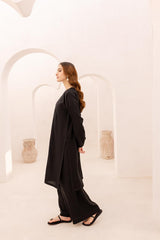 2PC Embroidered Dress - 1074