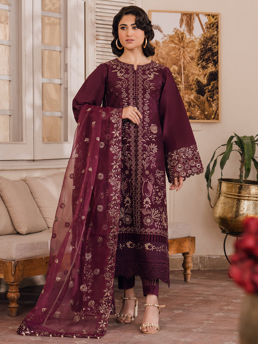 Emire - Embroidered Luxury Lawn 3P