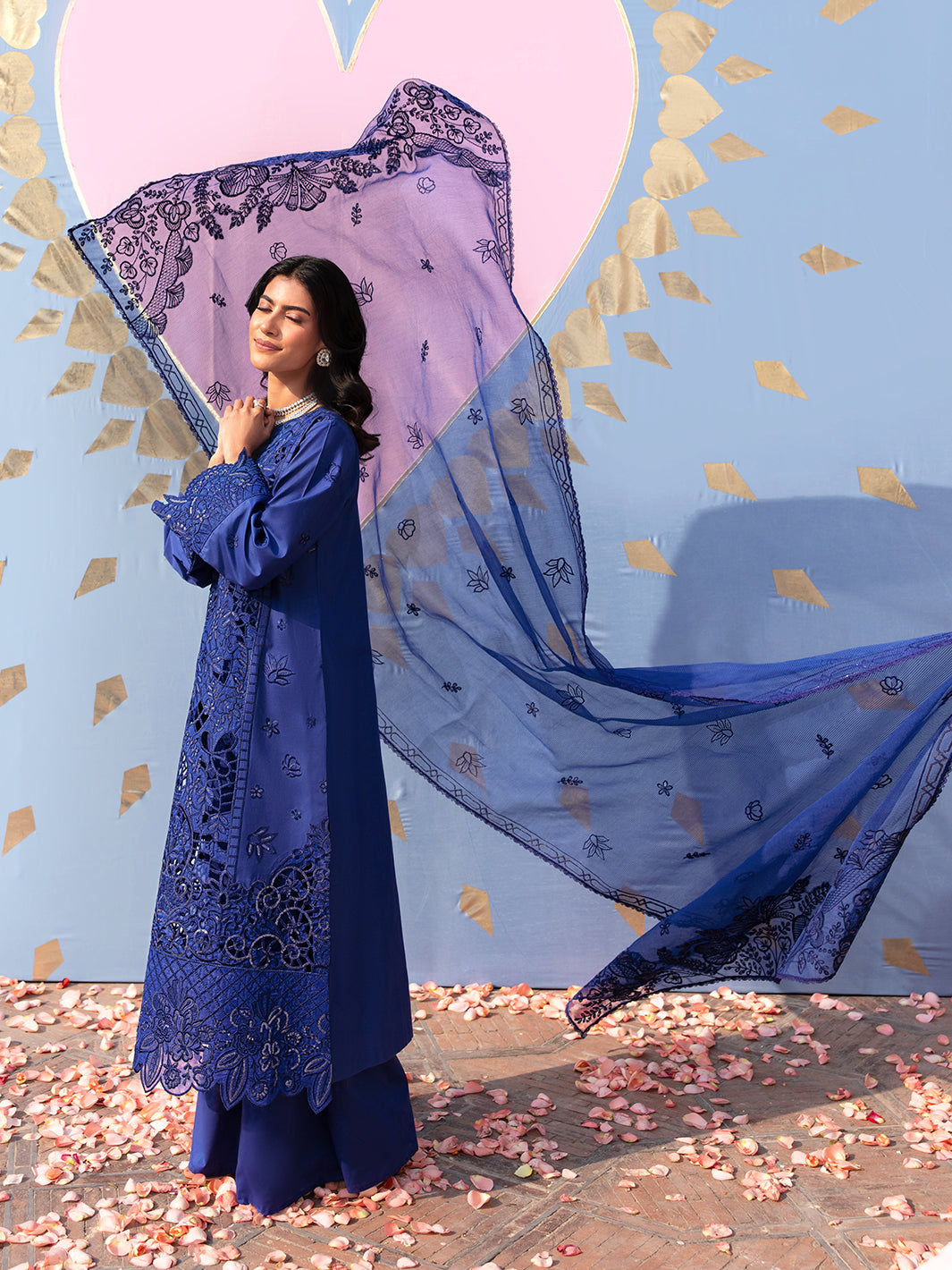 Esme | 3 PC Embroidered Luxury Lawn