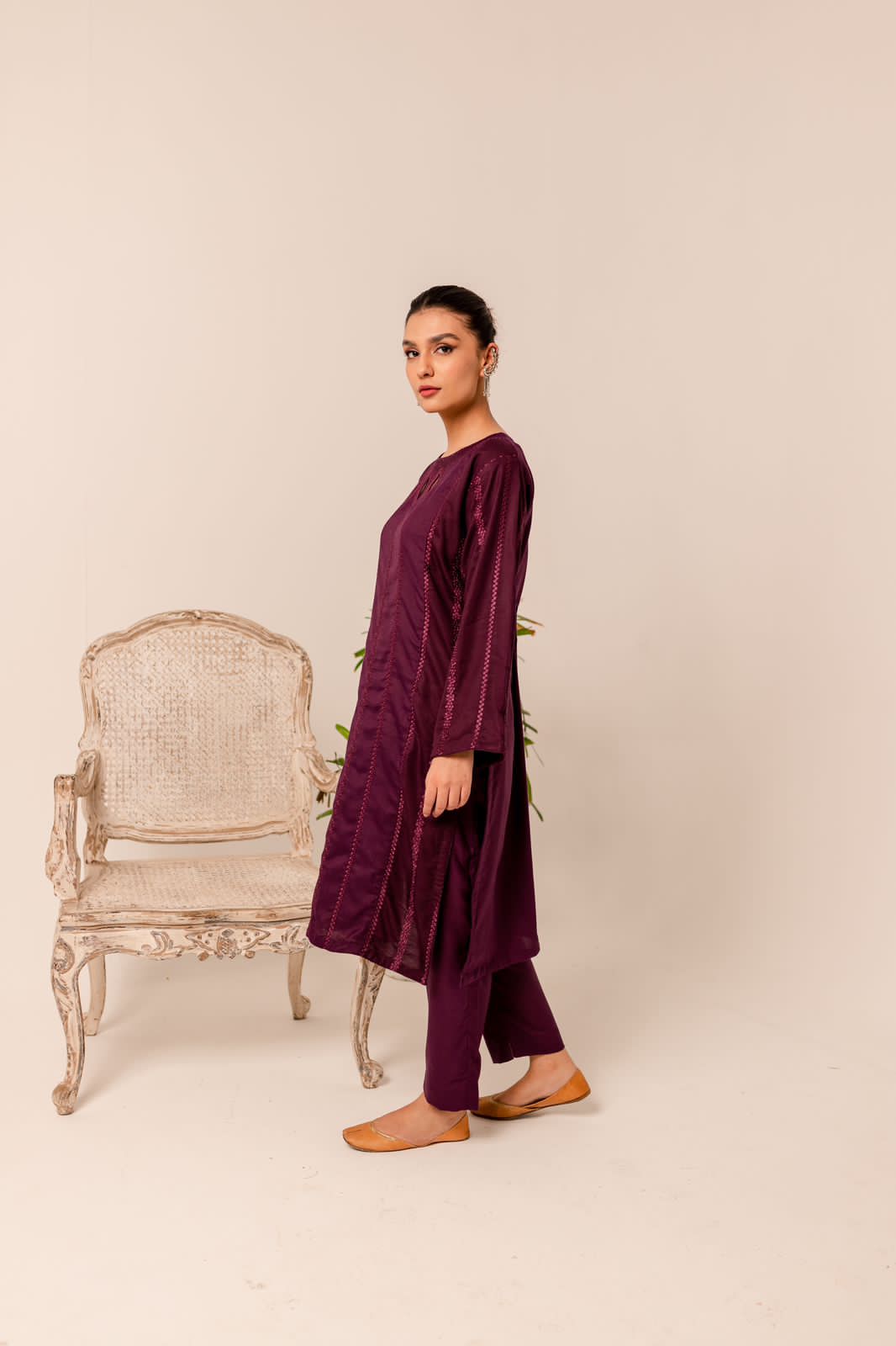 Embroidered 2PC Dress EM-PP10