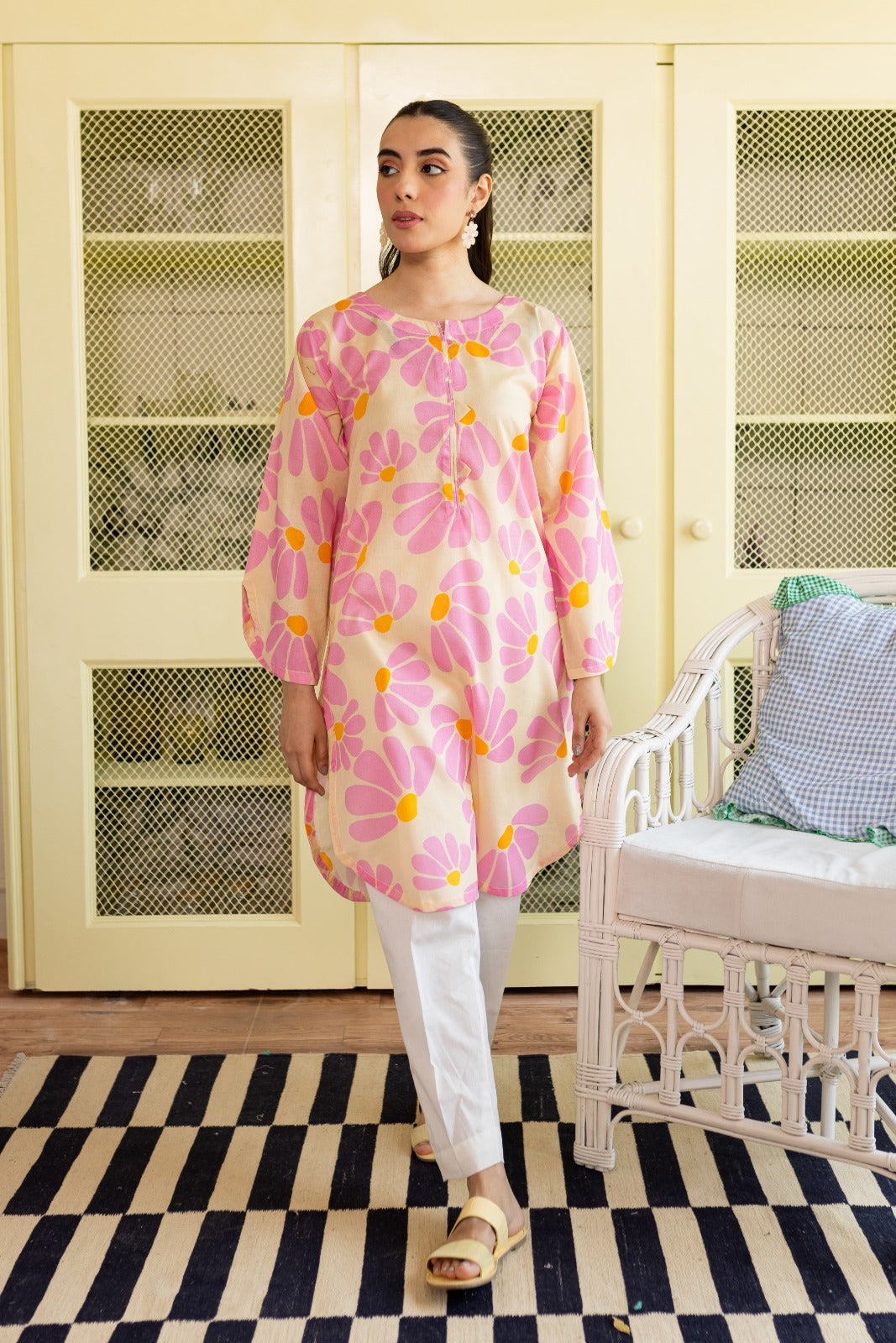 1PC Printed Kurti - PK14