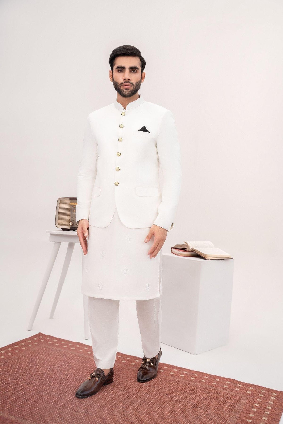 Off White Prince Coat For Wedding