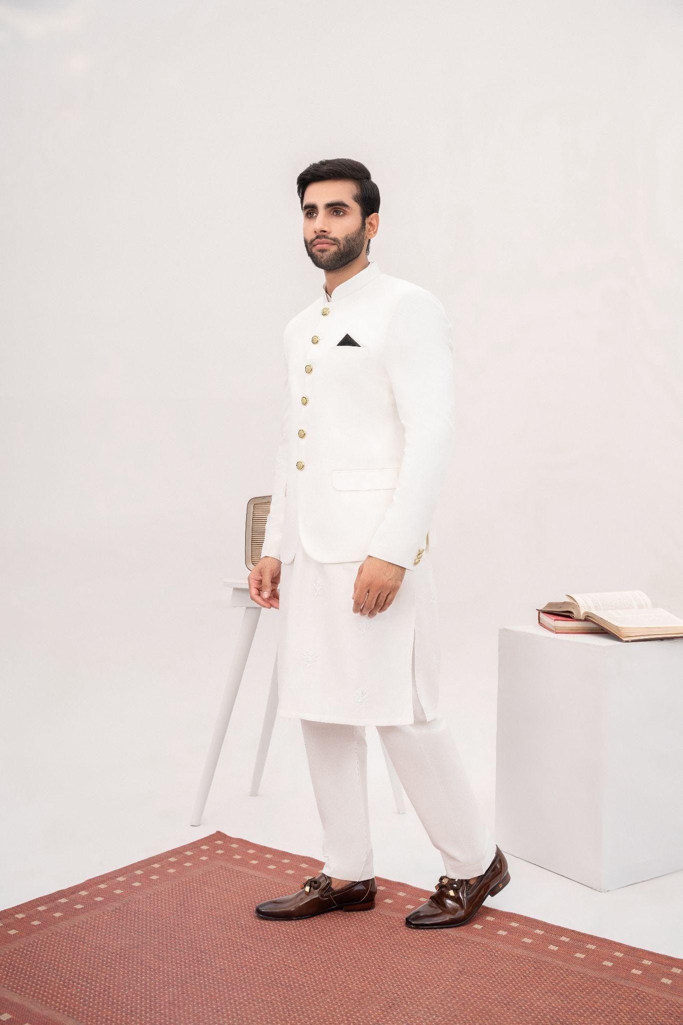 Off White Prince Coat For Wedding