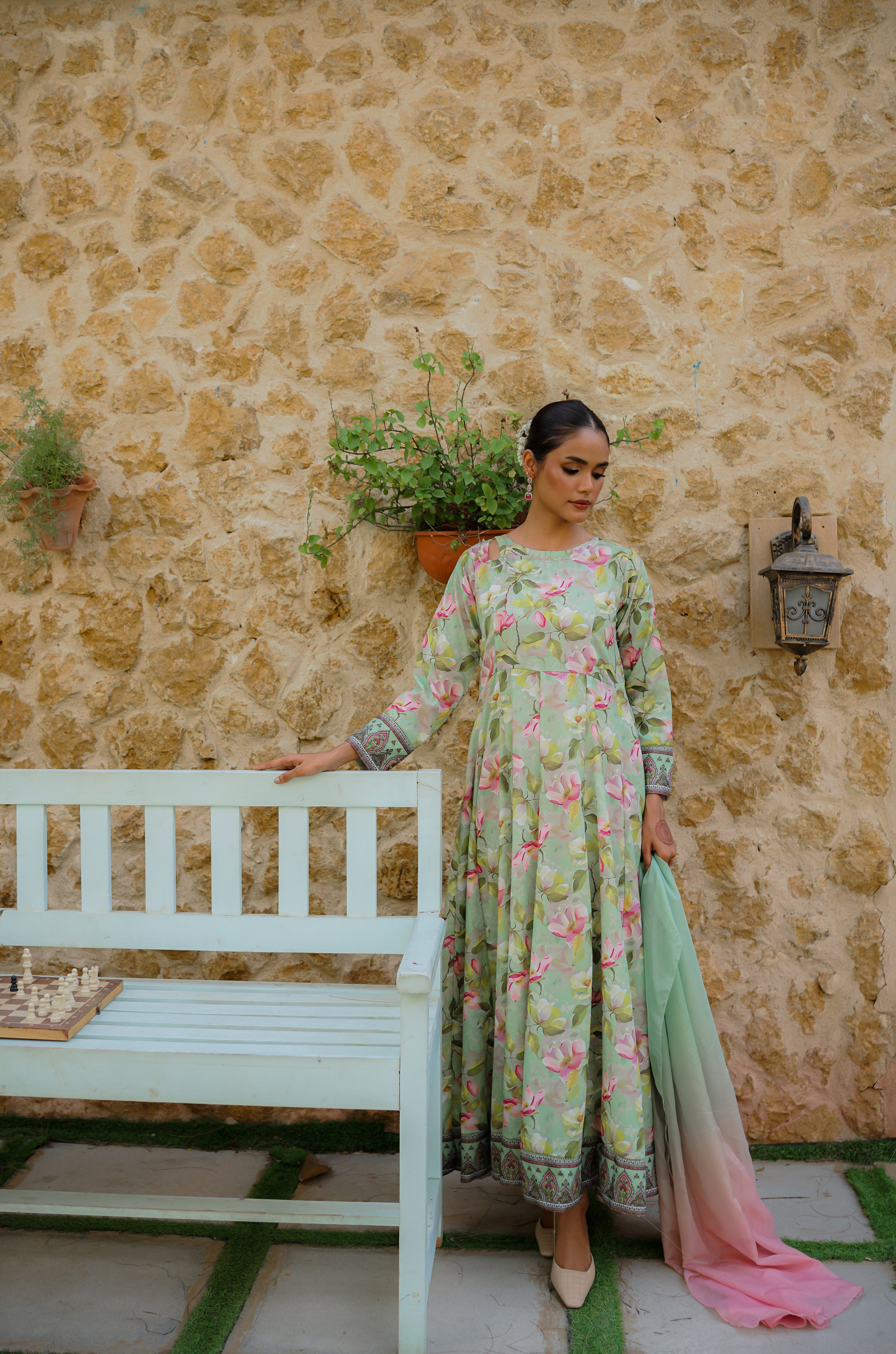 Jade Floral frock