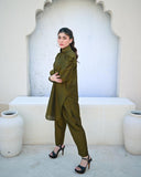 Moss Green Two Piece Suit