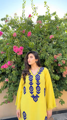 Yellow Ari Embroidered set