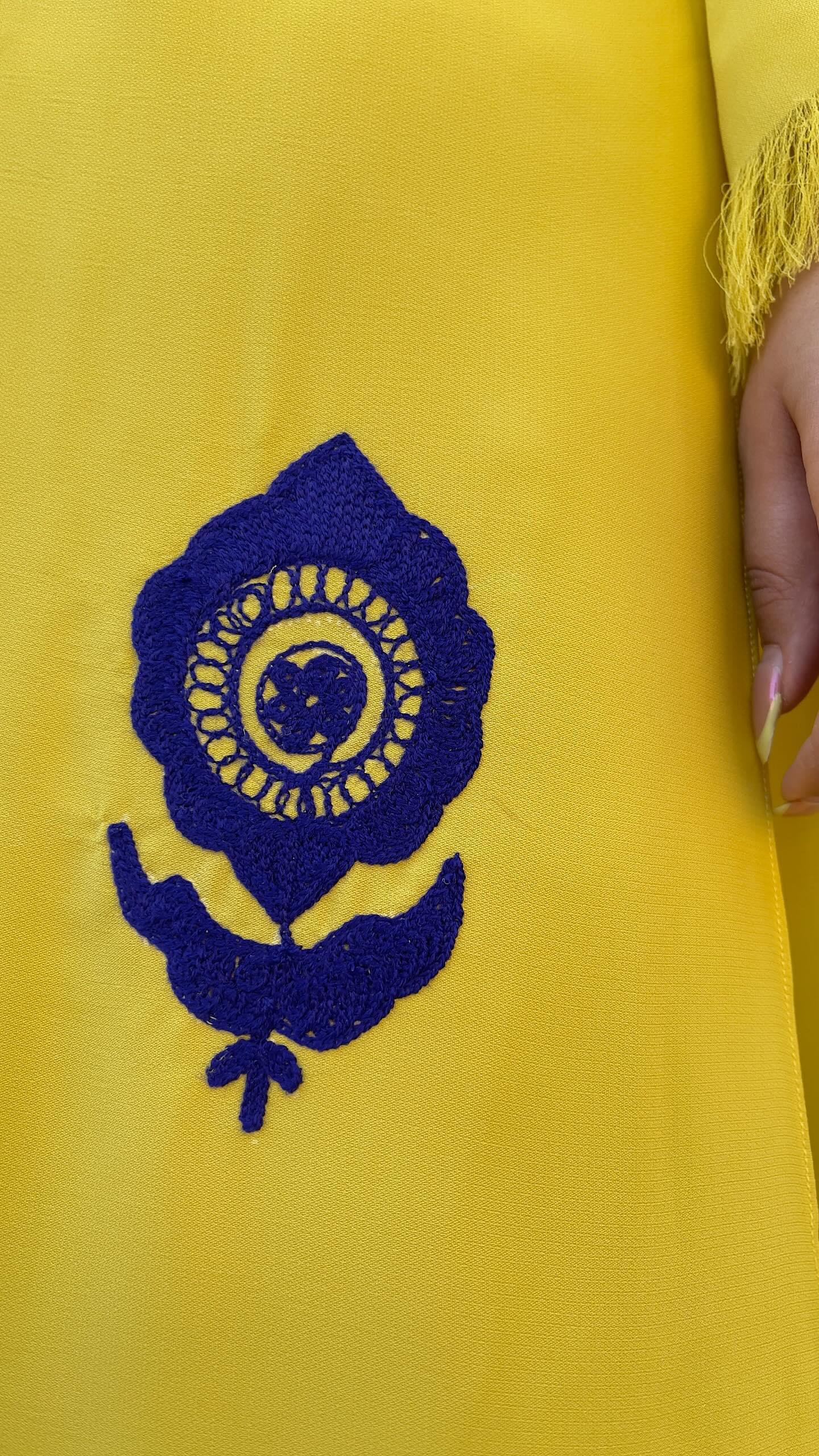 Yellow Ari Embroidered set (pay-now)