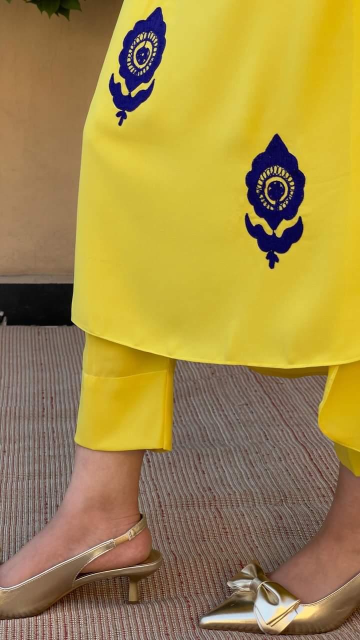 Yellow Ari Embroidered set (pay-now)