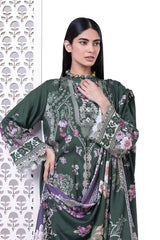 KA001 - Khaadi Printed Viscose Satin  3P