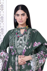KA001 - Khaadi Printed Viscose Satin  3P