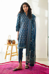 SM07 - Sahar Unstitched 3 Piece Lawn