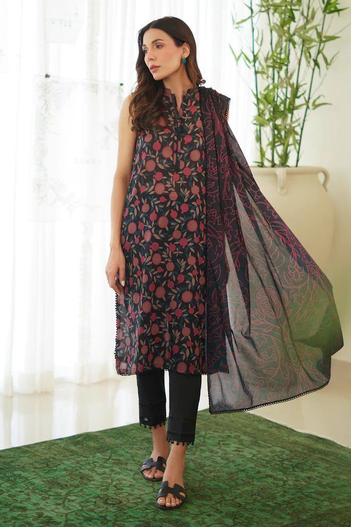 SM08 - Sahar Unstitched 3 Piece Lawn