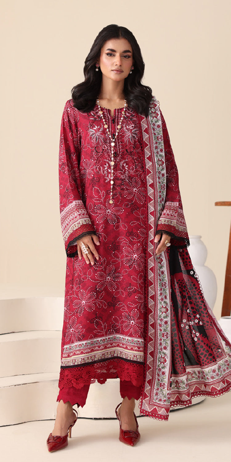 AF1 -AAFREEN Embroidered Karandi 3 Piece