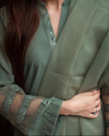 Olive Green Three Piece Suit