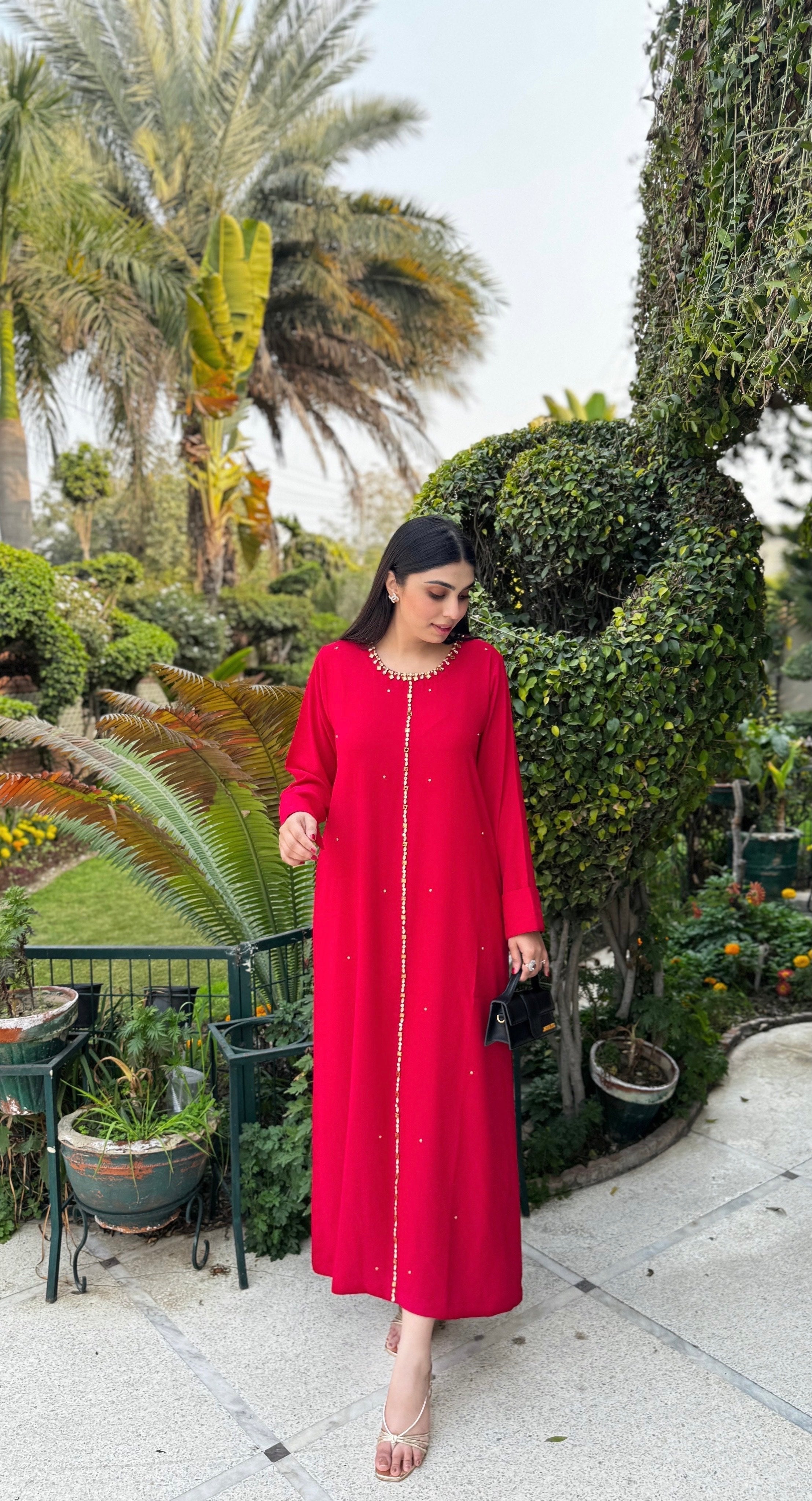 Red Embellished Swarovski