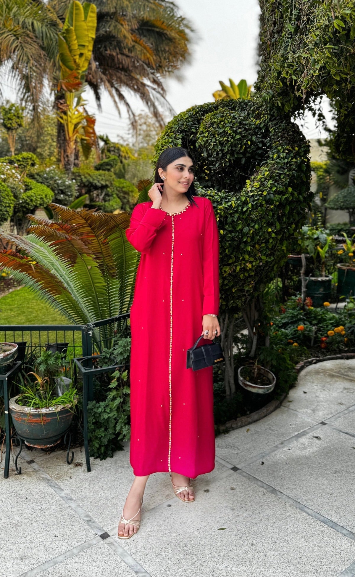 Red Embellished Swarovski