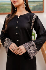 2PC Embroidered Dress - BB06