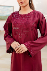 2PC Embroidered Dress - DM11