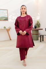 2PC Embroidered Dress - DM11