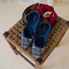 Feroza Khussa (Blue) - Jooti Shooti