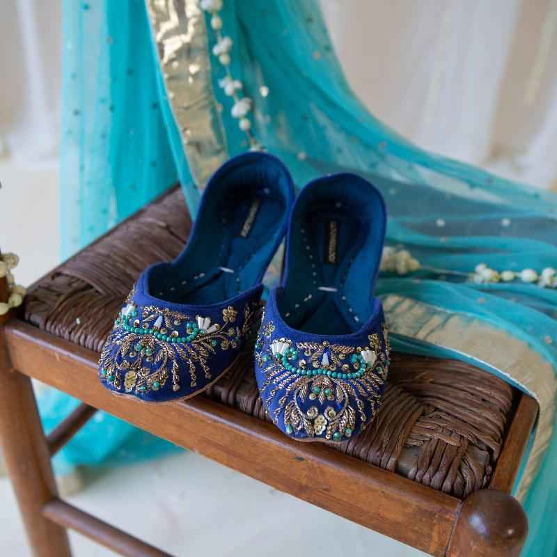 Feroza Khussa (Blue) - Jooti Shooti