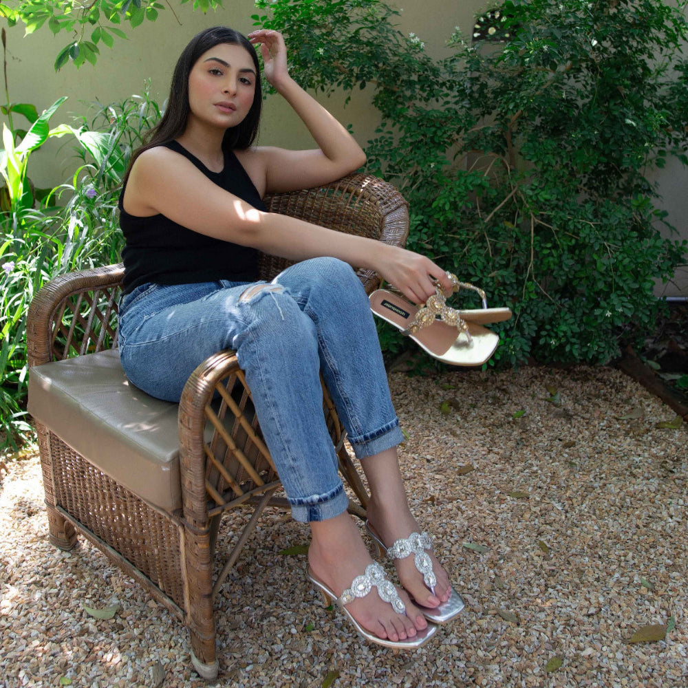 Selena Silver Heels - Jooti Shooti