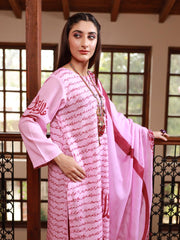 Ain se Iqbal Stitched 2 Piece (Pink)
