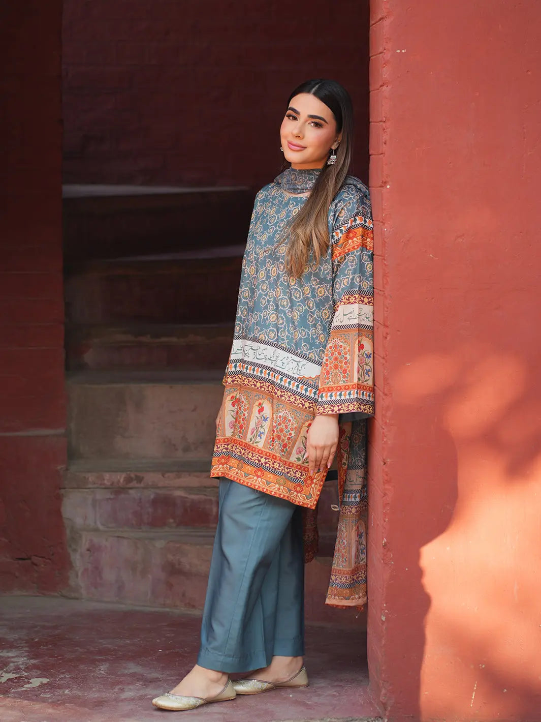 Mehraab | 3 Piece | Printed Tngmdstore