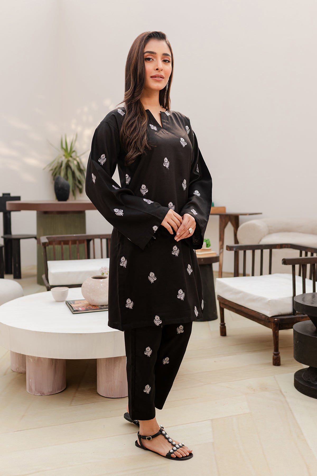 Embroidered 2PC Dress - GB25