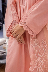 Juliet Peach Embroidered Lawn 3PC