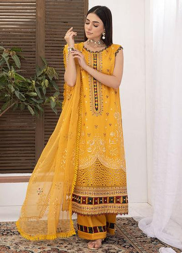 D-08 Flora - Viscose Embroidered 3P