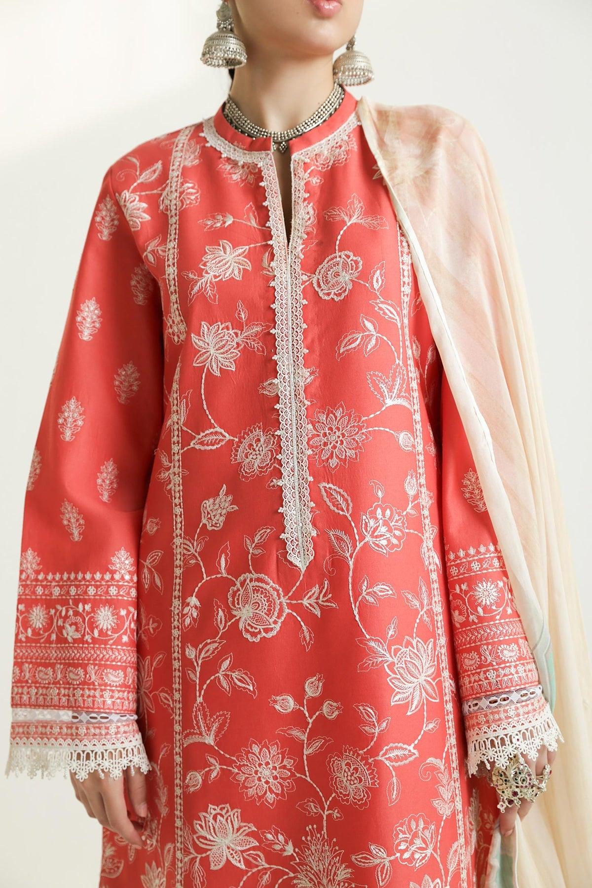 Mahi 1A - Eid Embroidered Lawn 3P