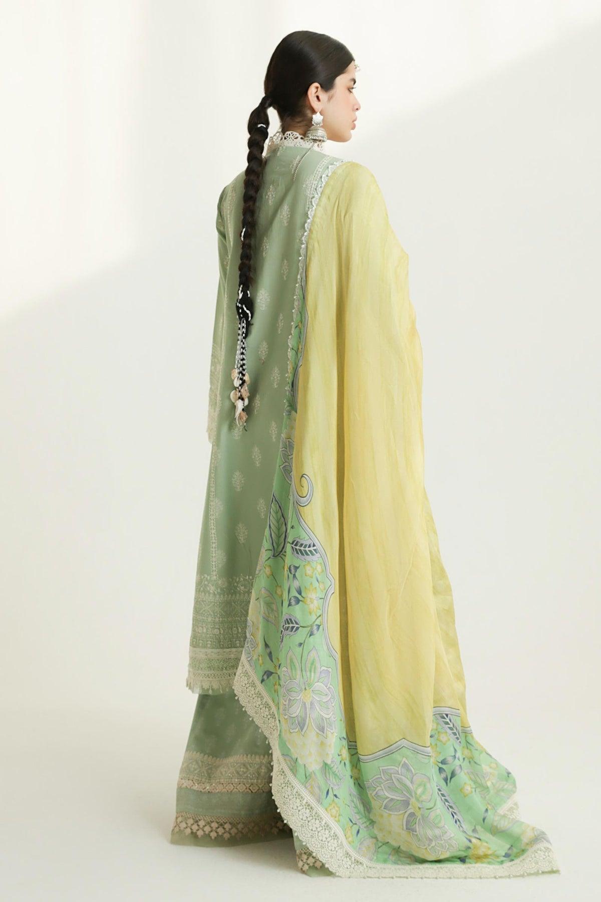 Mahi 1B - Eid Embroidered Lawn 3P