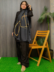 Alfaz e Iqbal Stole | Black