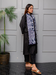 Mehar Stole (Black and white)