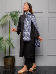 Mehar Stole (Black and white)