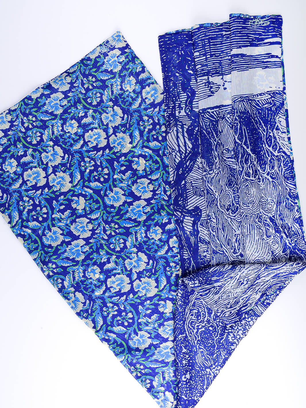 Orchid Floral Stole (Blue D.S)