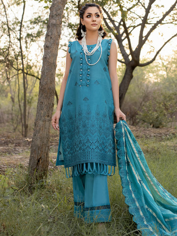 MEE - 09 Embroidered Lawn 3P