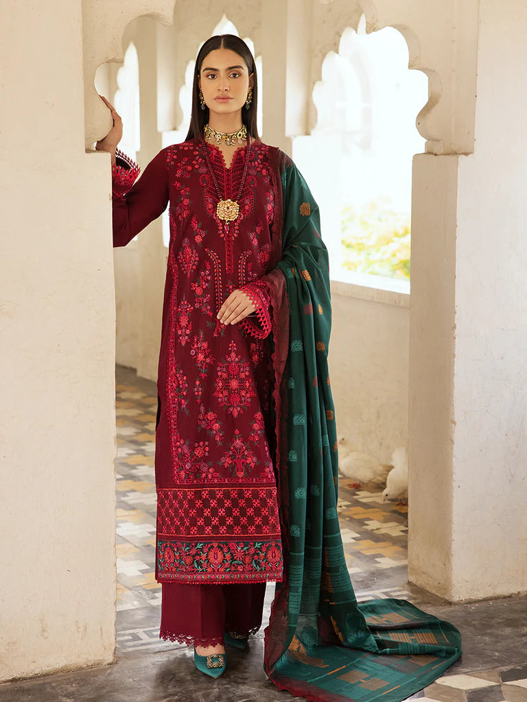 4A - Khaddar Embroidered 3P