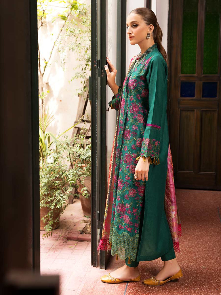 4-A Eid Embroidered 3P-Lawn