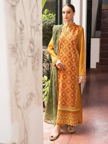 5-B Eid Embroidered 3P-Lawn
