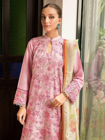 4-B Eid Embroidered 3P-Lawn