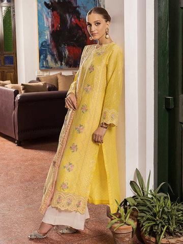 1-B Eid Embroidered 3P-Lawn