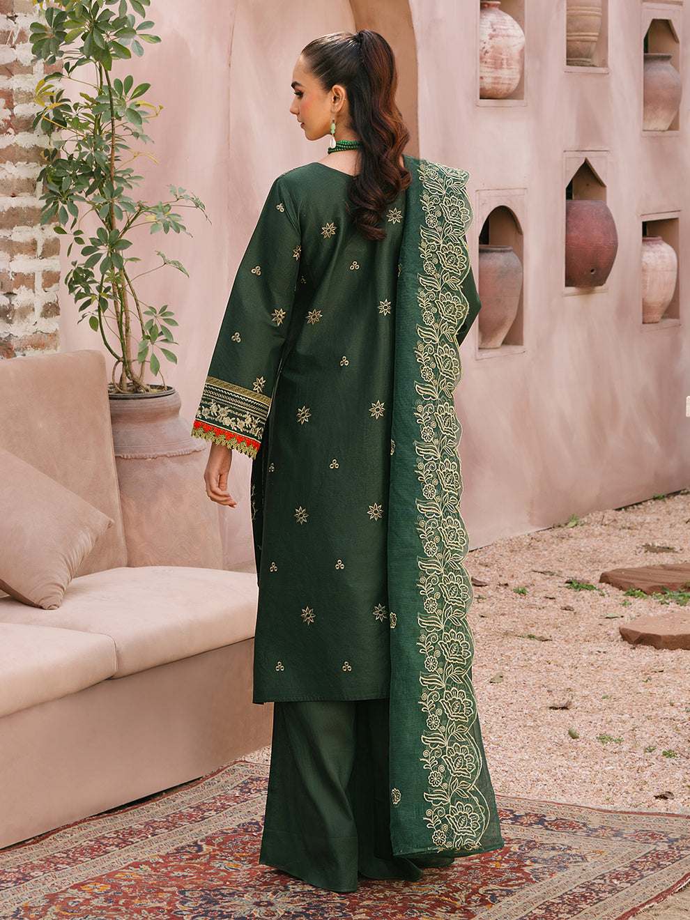 MK 04B - Embroidered 3P Lawn