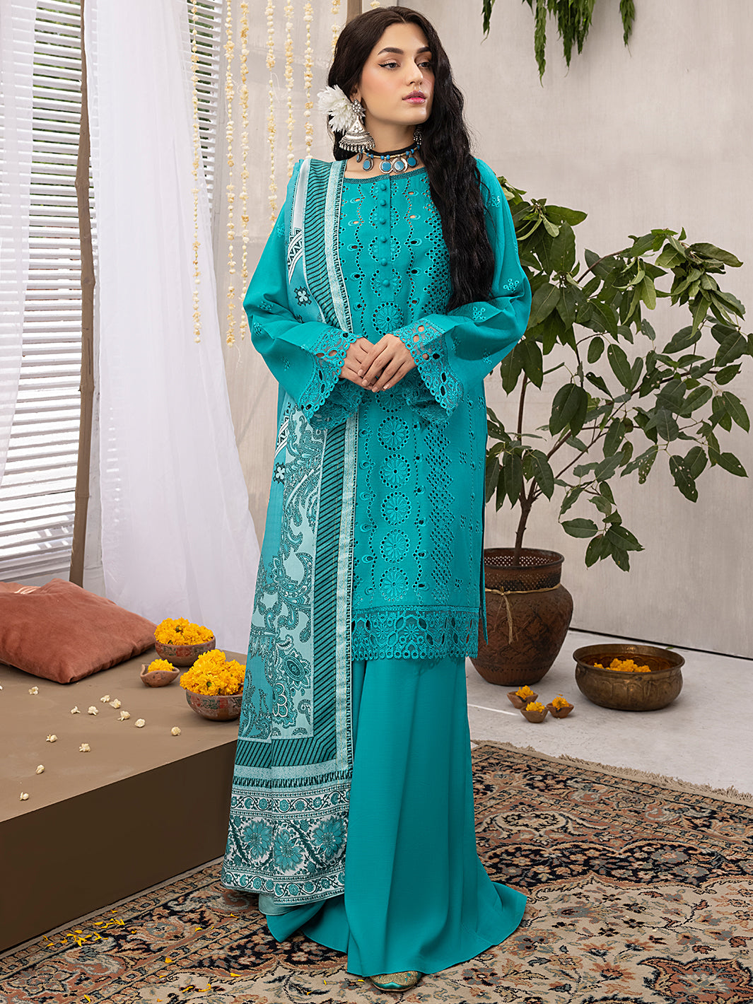 ML - 02 Embroidered Linen 3P