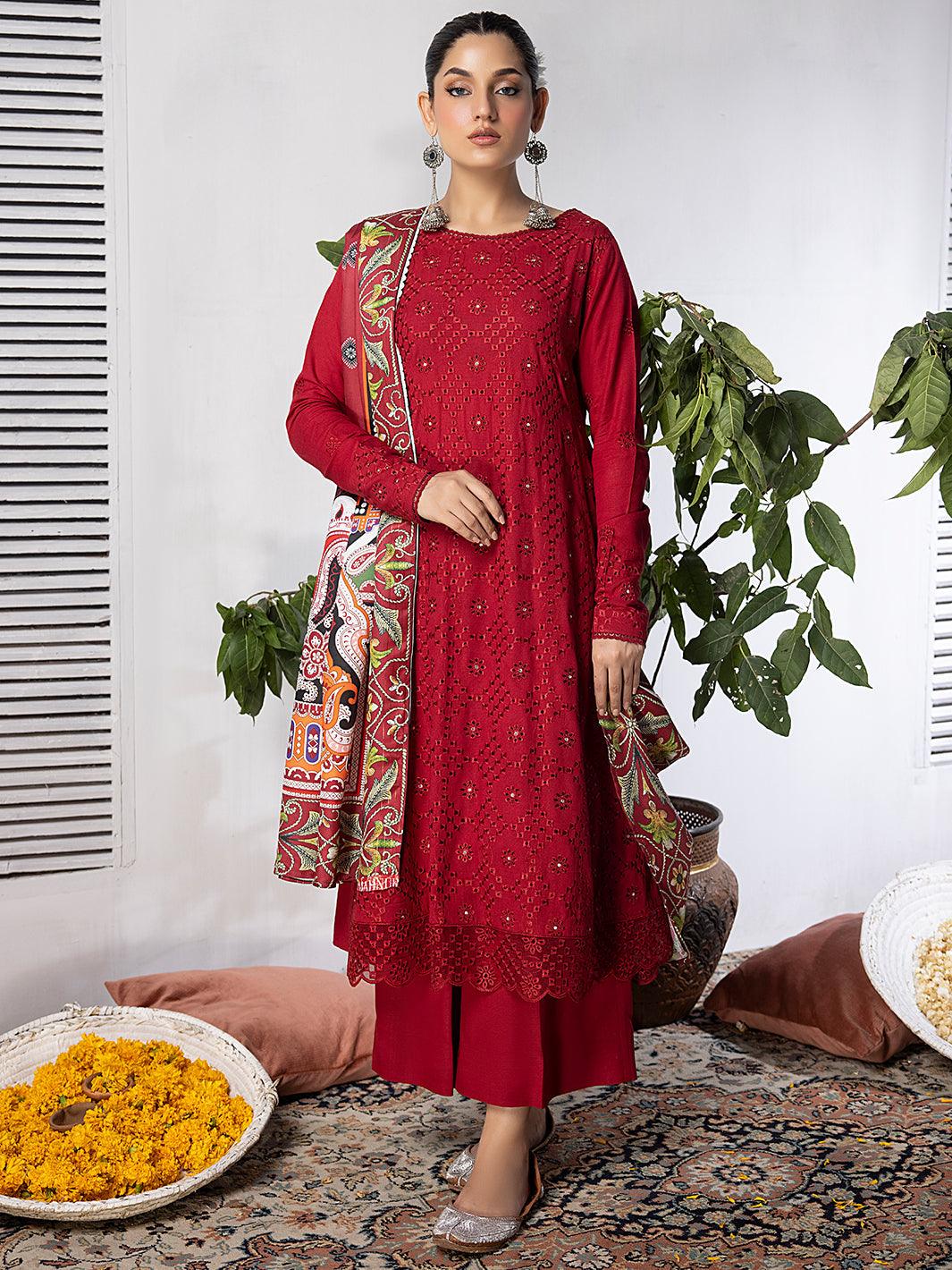 ML - 12 Embroidered Linen 3P