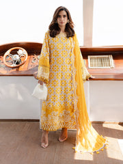MS-02 - Embroidered Luxury Lawn 3P