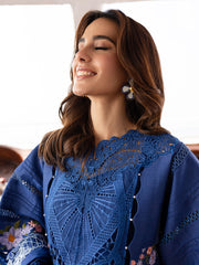 MS-06 - Embroidered Luxury Lawn 3P