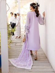 MS-13 - Embroidered Luxury Lawn 3P